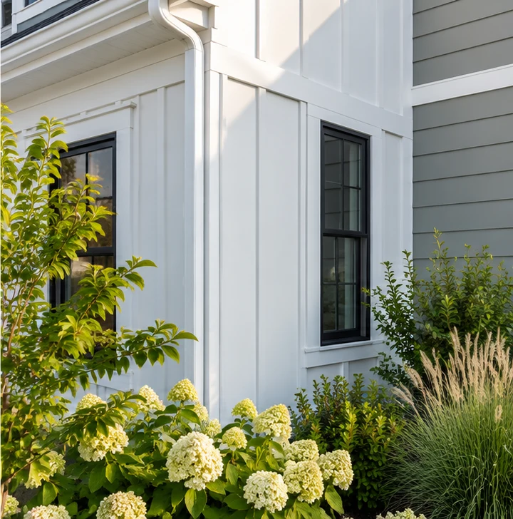Siding and trim inspiration — AI-generated illustration
